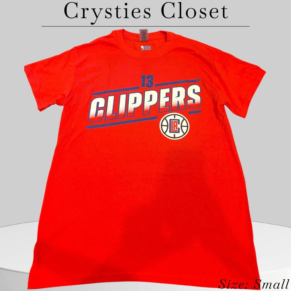 Los Angeles Clippers NBA Paul George‎ Red Tee Men's Size S  NWOT T-shirt "13"